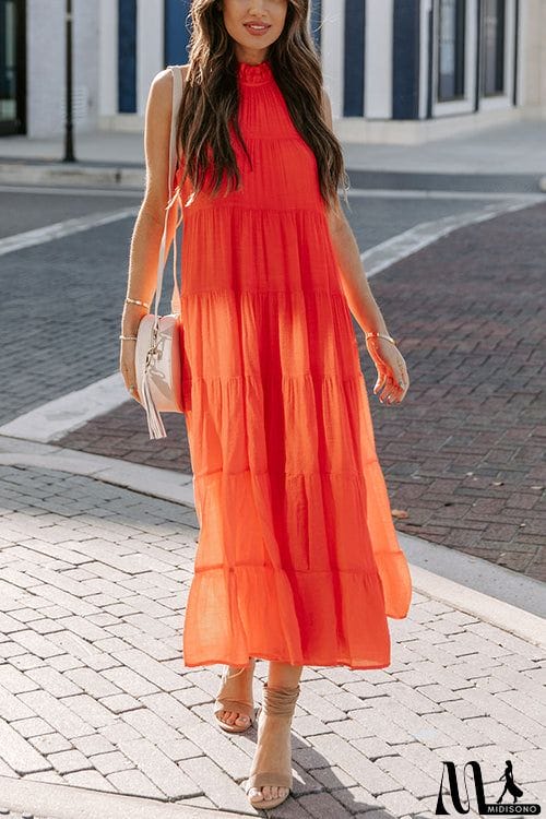 MidiSono - Come To Me Tiered Tank Midi Dress