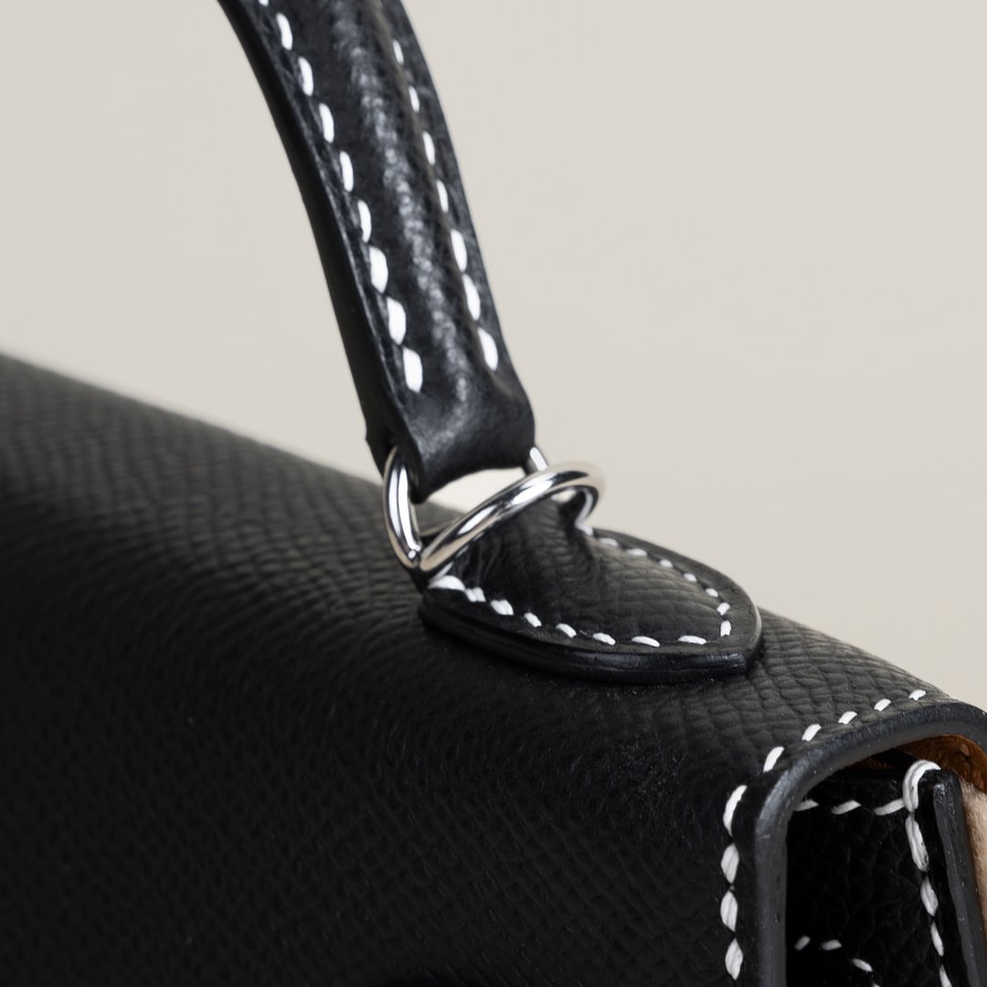 Mini Kelly II Epsom 89 Noir/37 Gold PHW