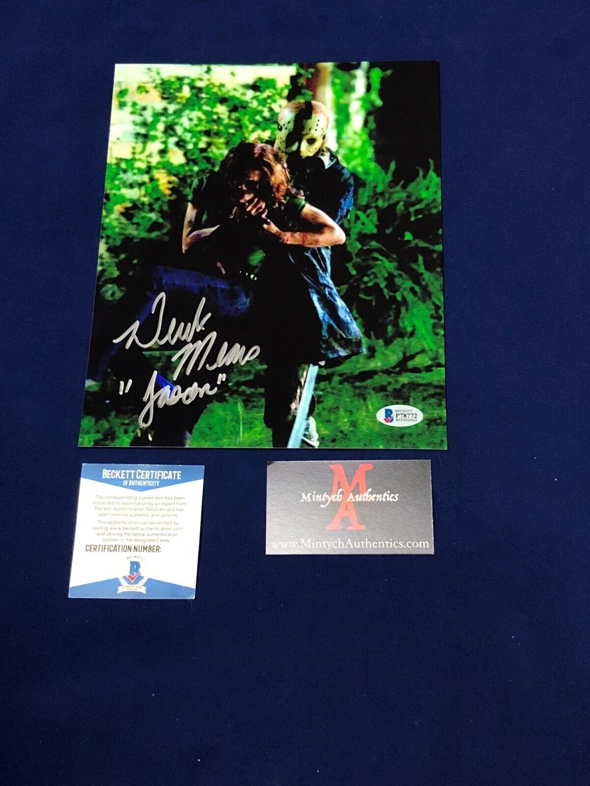 DEREK MEARS AUTOGRAPHED SIGNED 8x10 Photo Poster painting! FRIDAY THE 13TH! JASON! BECKETT!