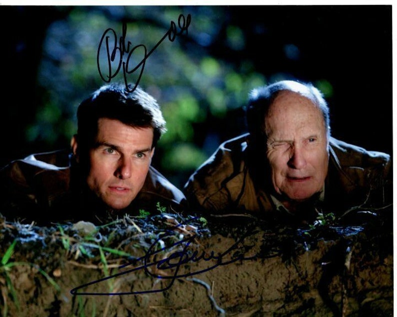 Tom cruise and robert duvall signed autographed jack reacher Photo Poster painting