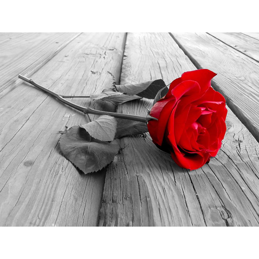 

Rose Flower Valentine Day - Round Drill Diamond Painting - 50x40cm, 501 Original