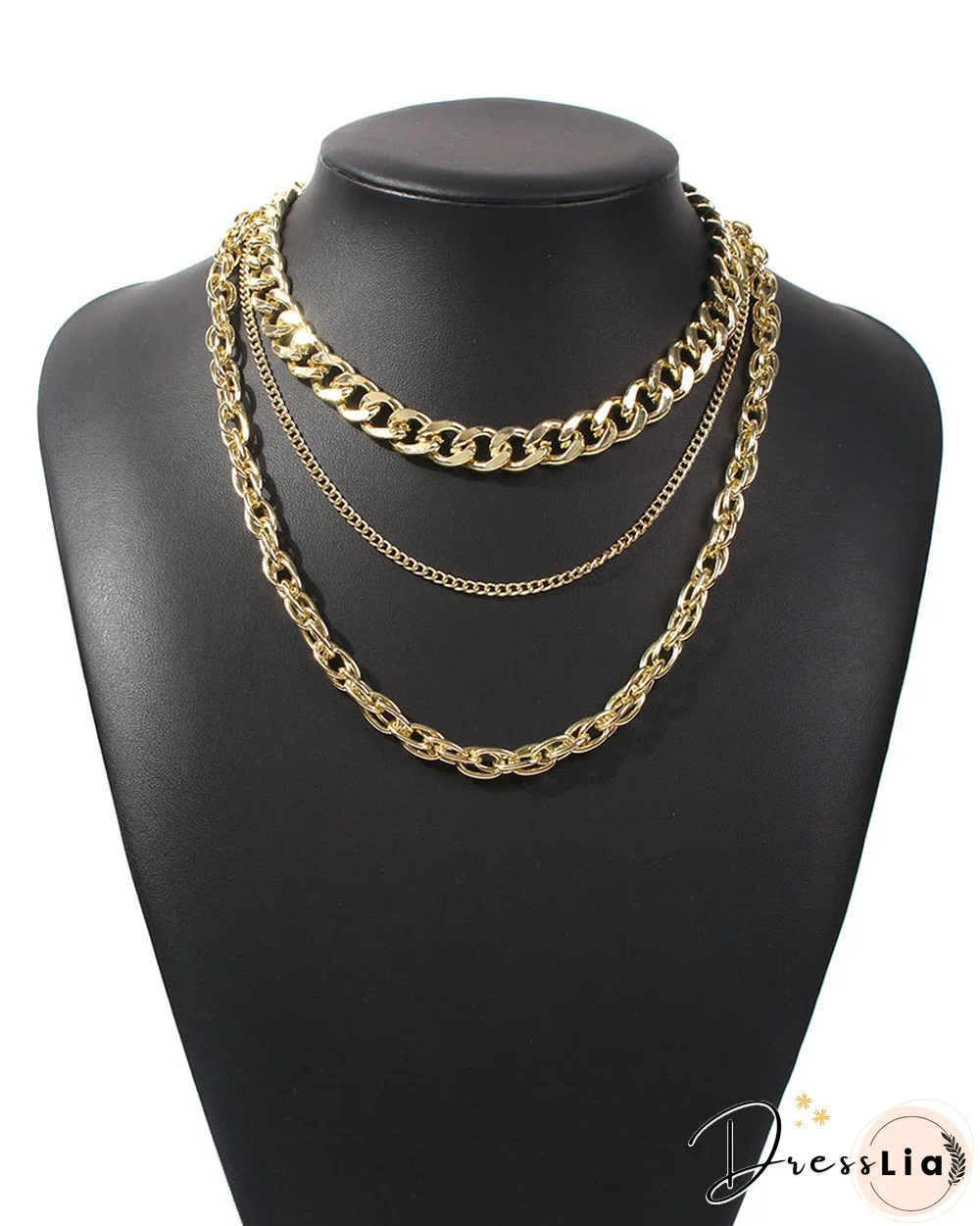 Simple Chain Layered Necklace