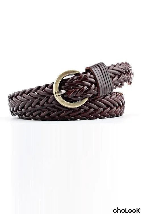 Braided Leather Belt