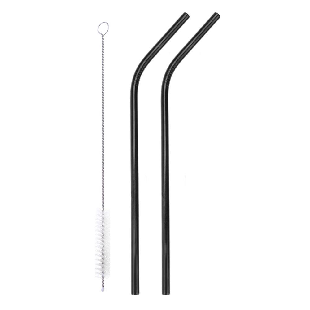 

3pcs Reusable Drinking Straws Cleaner Brush Set Stainless Steel Metal Straw, 501 Original