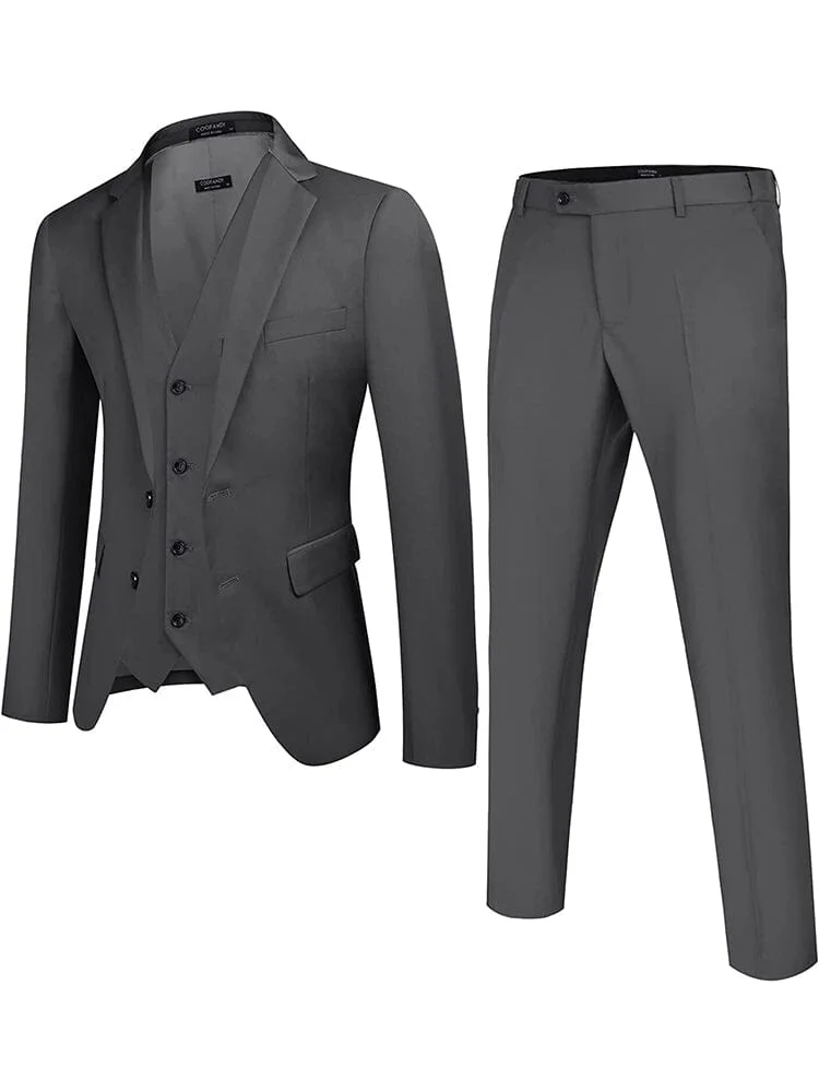 Solid Blazer Jacket Vest Pants Suits (US Only) QueenFunky