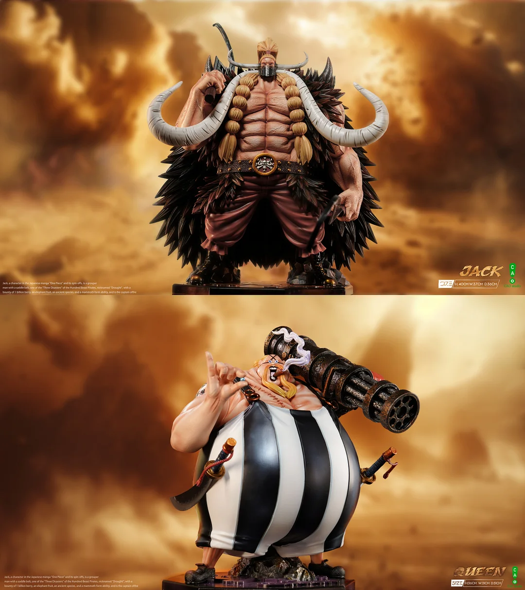 ワンピースフィギュアpop 海外クイーン ワンピースフィギュア クマ popサイズ ガレージキット 海外