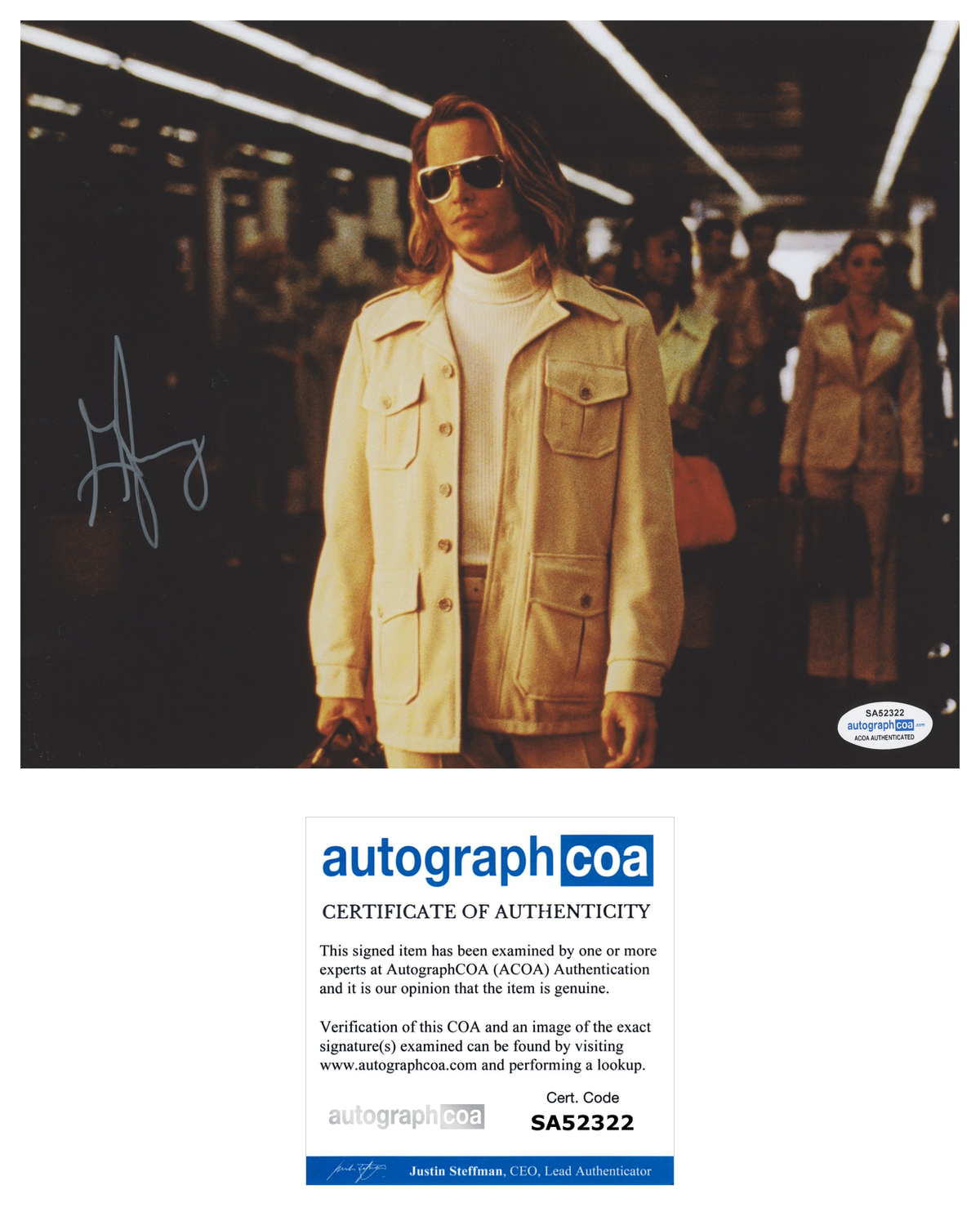 George Jung Signed Autograph 8x10 Photo Poster painting Blow Movie Smuggler Johnny Depp ACOA COA