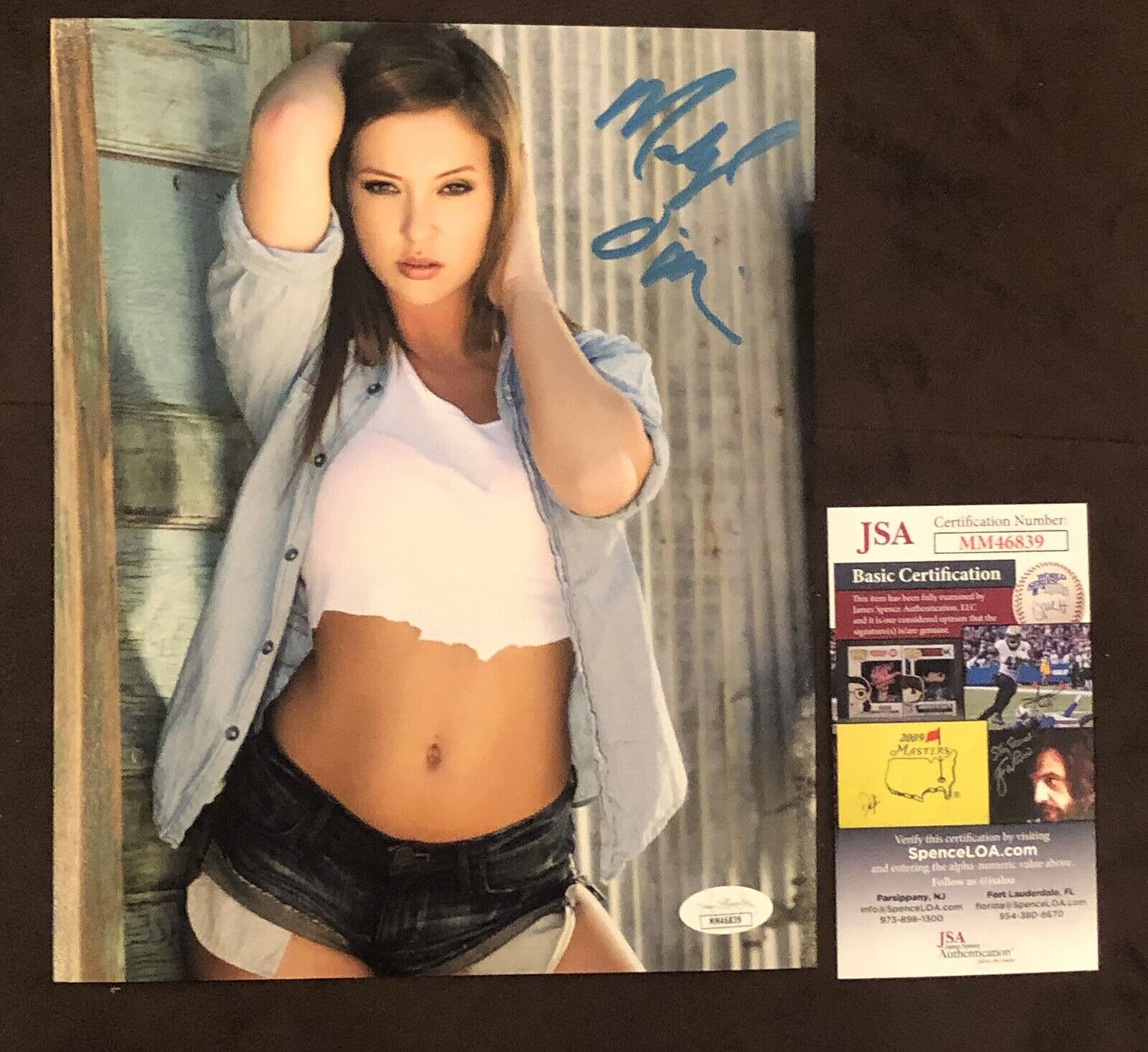 Maddy O'Reilly Signed 8x10 Photo Poster painting ADULT STAR AUTOGRAPH Naughty America JSA Rare