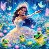 Diamond Painting -DIY Round Drill Enchanted Forest Tiana(40x40cm)