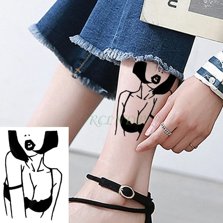 Waterproof Temporary Tattoo lovely Anime tatto stickers flash tatoo fake tattoos for girl women lady kid