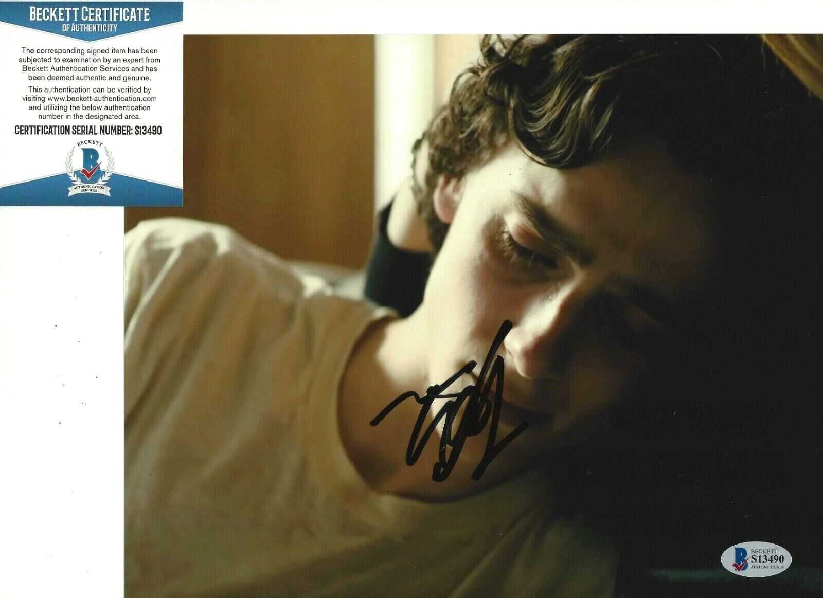 TIMOTHEE CHALAMET SIGNED BEAUTIFUL BOY 8x10 MOVIE Photo Poster painting BECKETT COA THE KING