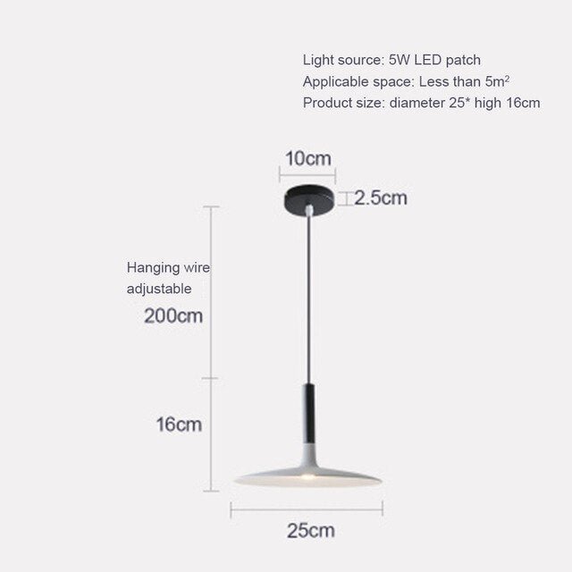 LED Saucer Pendant Lights Hanging Lamp Cement Hanglamp Nordic Retro Living Room Light Fixtures Decorative Lighting