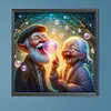 Diamond Painting-Round AB Drill Old People(45*45CM)