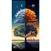(40*70cm)Four Seasonal Tree - Full Round Drill Diamond Painting