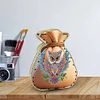 (US Local)Acrylic Wooden Owl Bag Shape Diamond Painting Piggy Bank Storage Box Kit
