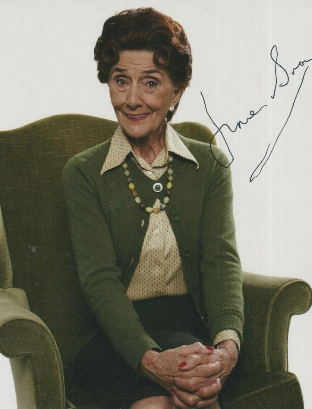 June Brown **HAND SIGNED** 10x8 Photo Poster painting ~ AUTOGRAPHED ~ Eastenders Dot