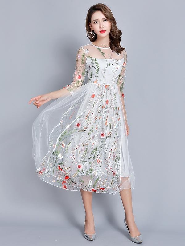 Dresses - Women Fashion Lace Party Dress Formal Occassion Dress Lace 3/ ...