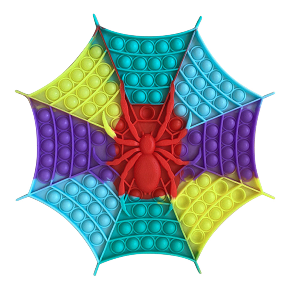 

Large Spider Web Push Bubble Reliver Puzzle Relax Toy Sensory Squeeze Gift, 501 Original