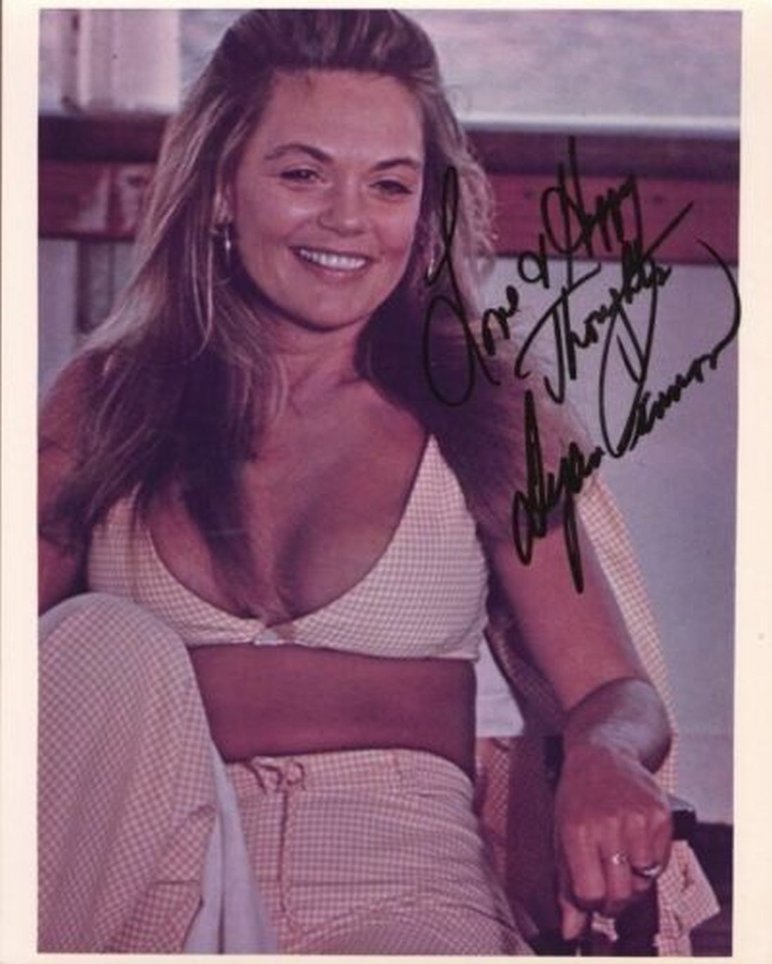 DYAN CANNON. PROMO Photo Poster painting SIGNED 8X10 INSCRIBED WITH COA