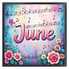 June-18CT Stamped Cross Stitch 25*25cm/9.84*9.84in tapestrymarket