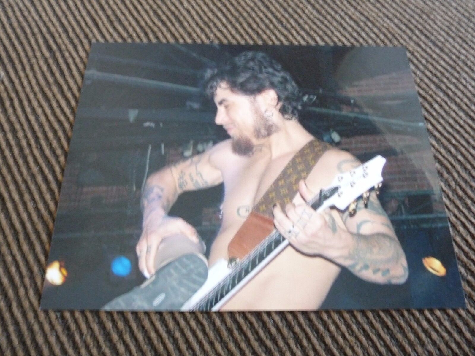 Dave Navarro Jane's Addiction Live Unpublished Fake Leg Photo Poster painting #4