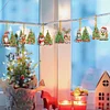 15Pcs Weihnachten Weihnachtsbaum doppelseitig - 5d DIY Handwerk Anhänger
