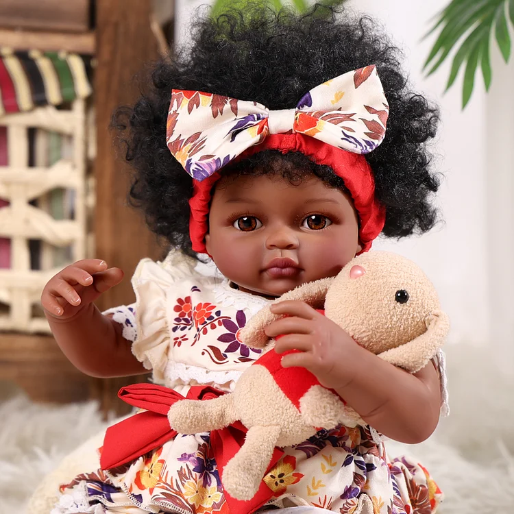 Babeside Smiling Reborn Baby Vogel&nbsp;17" African American Newborn Girl Healing of the Heart