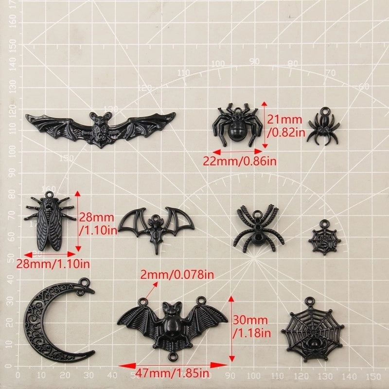 1 Piece Alloy Moon Bat Pendant Jewelry Accessories