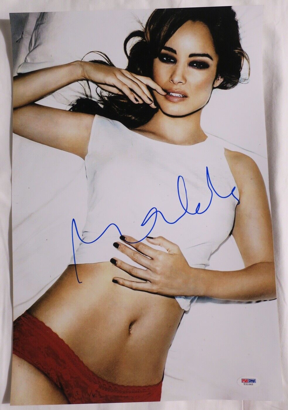 Berenice Marlohe Signed Sexy Authentic Autographed 12x18 Photo Poster painting PSA/DNA #T31645