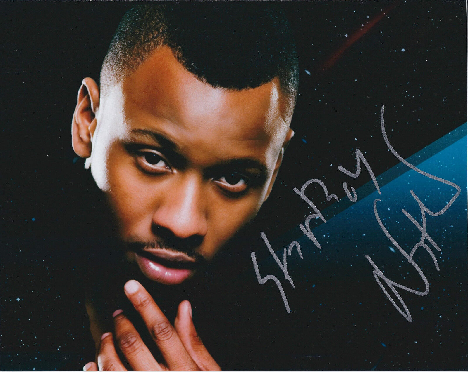 Starboy NATHAN SIGNED Autograph Photo Poster painting AFTAL Singer Diamonds Come into my Room