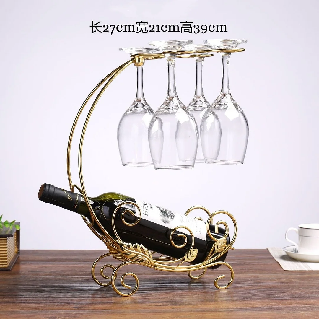 Athvotar Nordic Tieyi Red Wine Rack Decoration European Antique Restaurant Bar KTV Wine Cabinet Wine Display Shelf