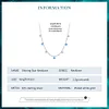 Simulated Diamond Star Necklace 925 Sterling Silver 