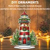 Weihnachtsleuchtturm - 5d DIY Basteln Ornament