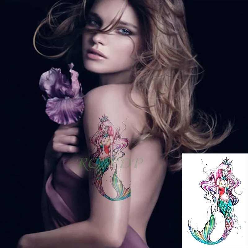 Waterproof Temporary Tattoo Sticker skull sword angel wings broken heart tatto flash tatoo fake tattoos for lady men women