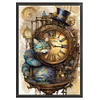 Cheshire Cat And Punk The Clock-11CT Stamped Cross Stitch 40*58cm
