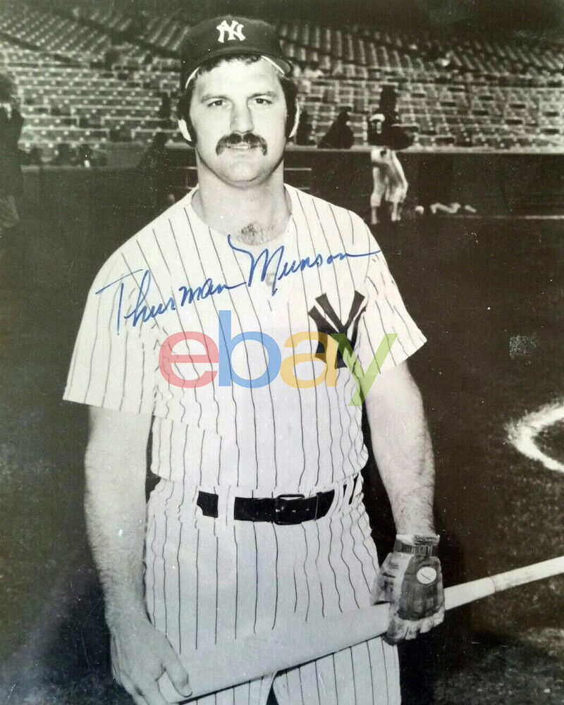 Thurman Munson Signed Photo Poster painting 8x10, Yankee Autographed reprint