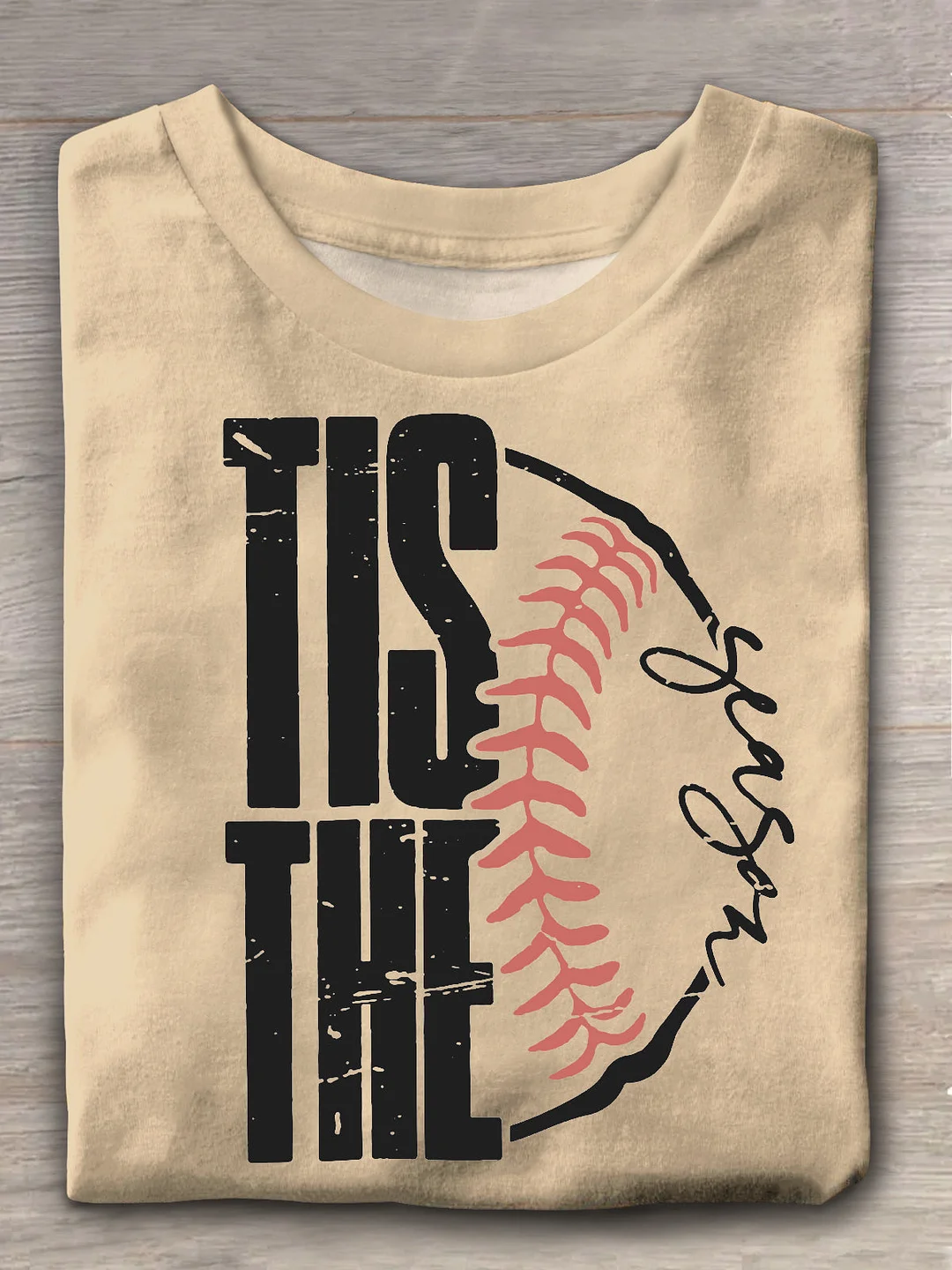 Tis The Season Baseball Crew Neck T-shirt