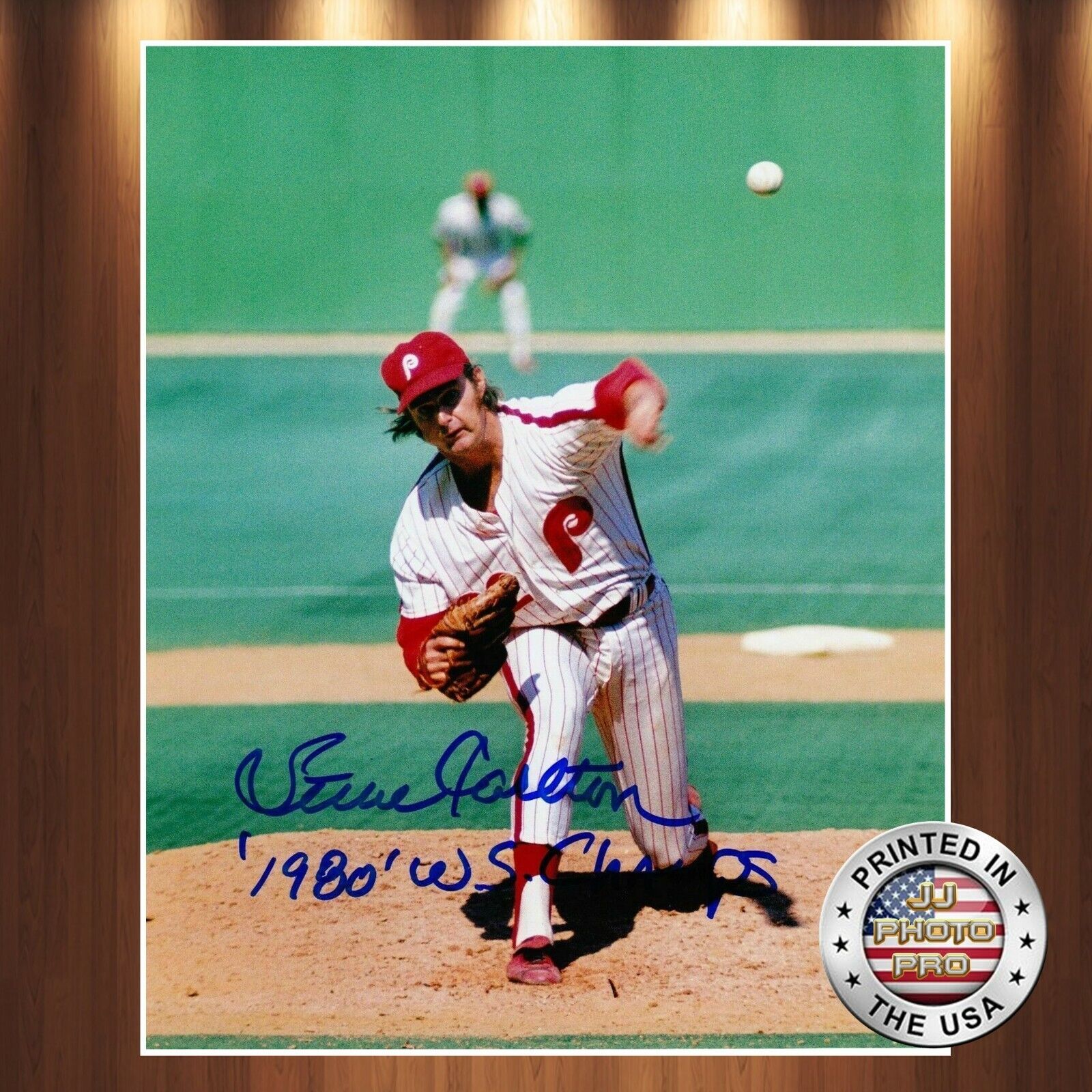 Steve Carlton Autographed Signed 8x10 Photo Poster painting (HOF Phillies) REPRINT