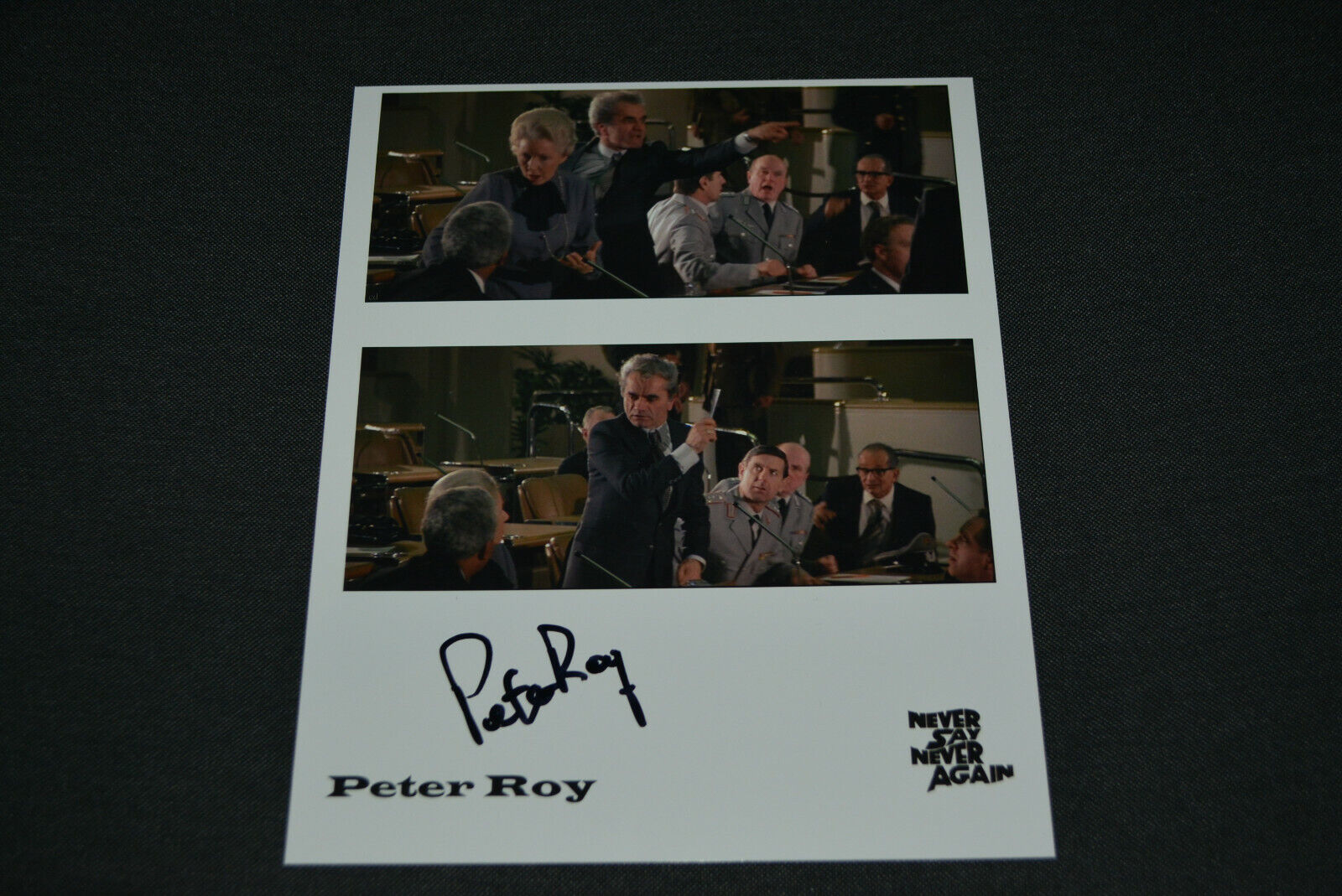 PETER ROY signed autograph In Person 8x10 20x25 cm JAMES BOND NEVER SAY NEVER