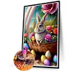 Lapins de Pâques-ab rond drill diamond painting-45*65cm (grande taille)