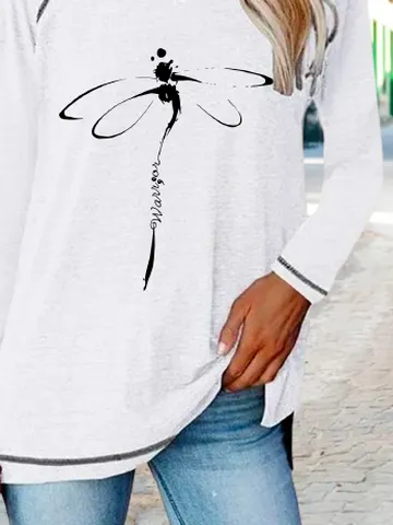 Casual Crew Neck Loose T-Shirt