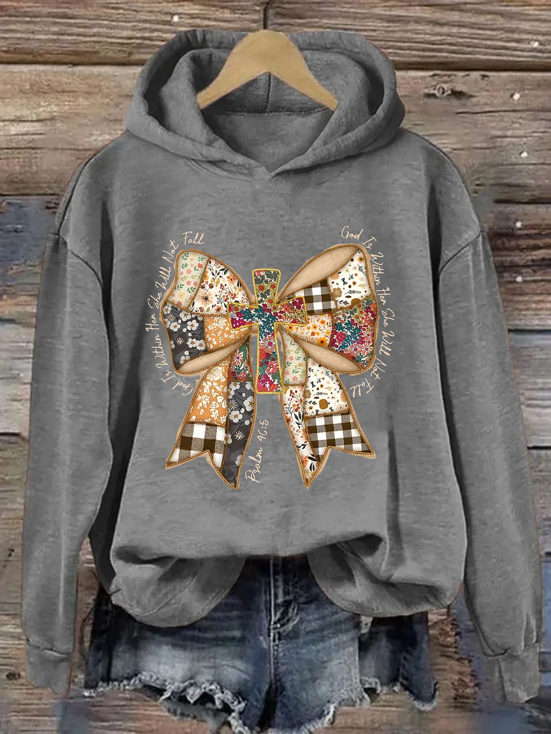 Jesus God Is Within Her Coquette Hoodie