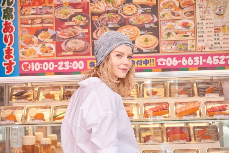 Linen Summer Beanie, Slouchy Eco Friendly Beanie, Lightweight Slouch Hat, Cooling Cap, Womens Summer Knit, Mens Baggy Hipster, Made in Japan