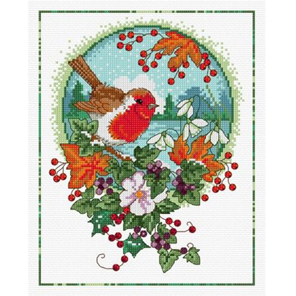 

Bird - 11CT Stamped Cross Stitch - 35*40CM, 501 Original