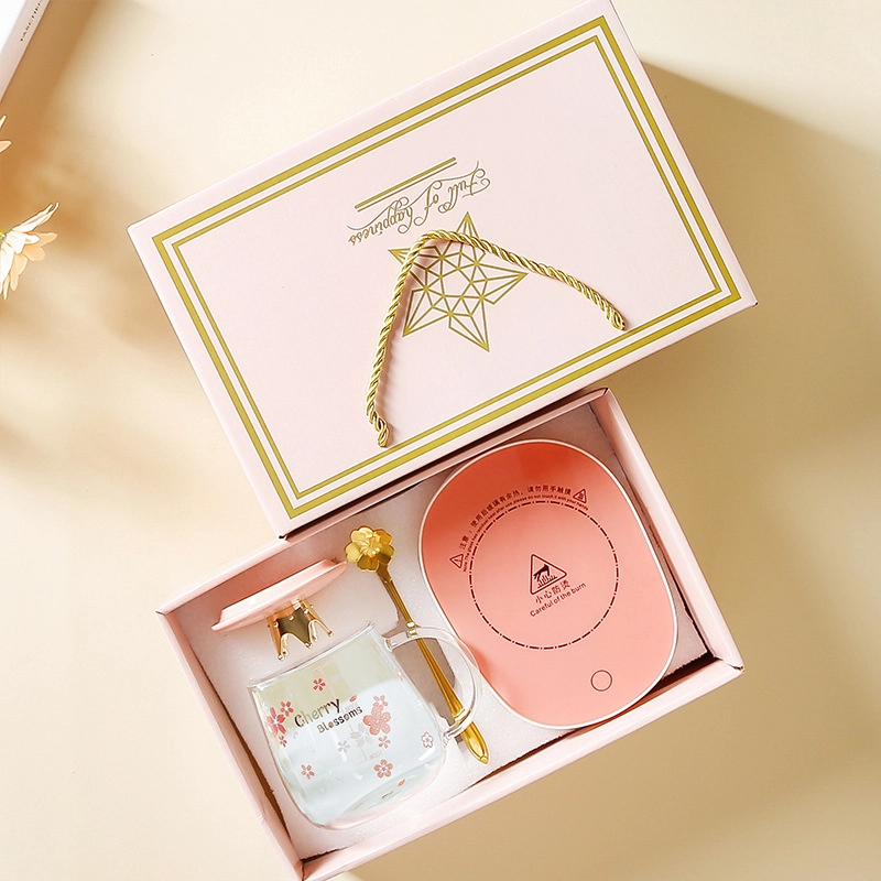 Cute Flower Glass Water Bottles 1 Set