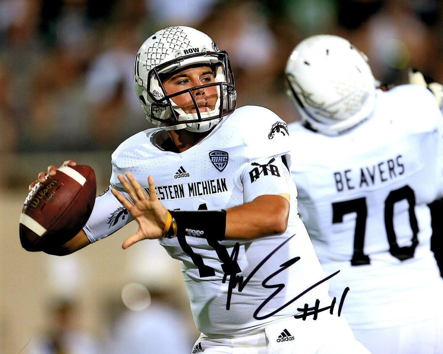 Zac Terrell Western Michigan Broncos Hand signed autographed 8x10 football Photo Poster painting