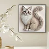 Cat-Partial Special Shaped Diamond Painting 30*30CM