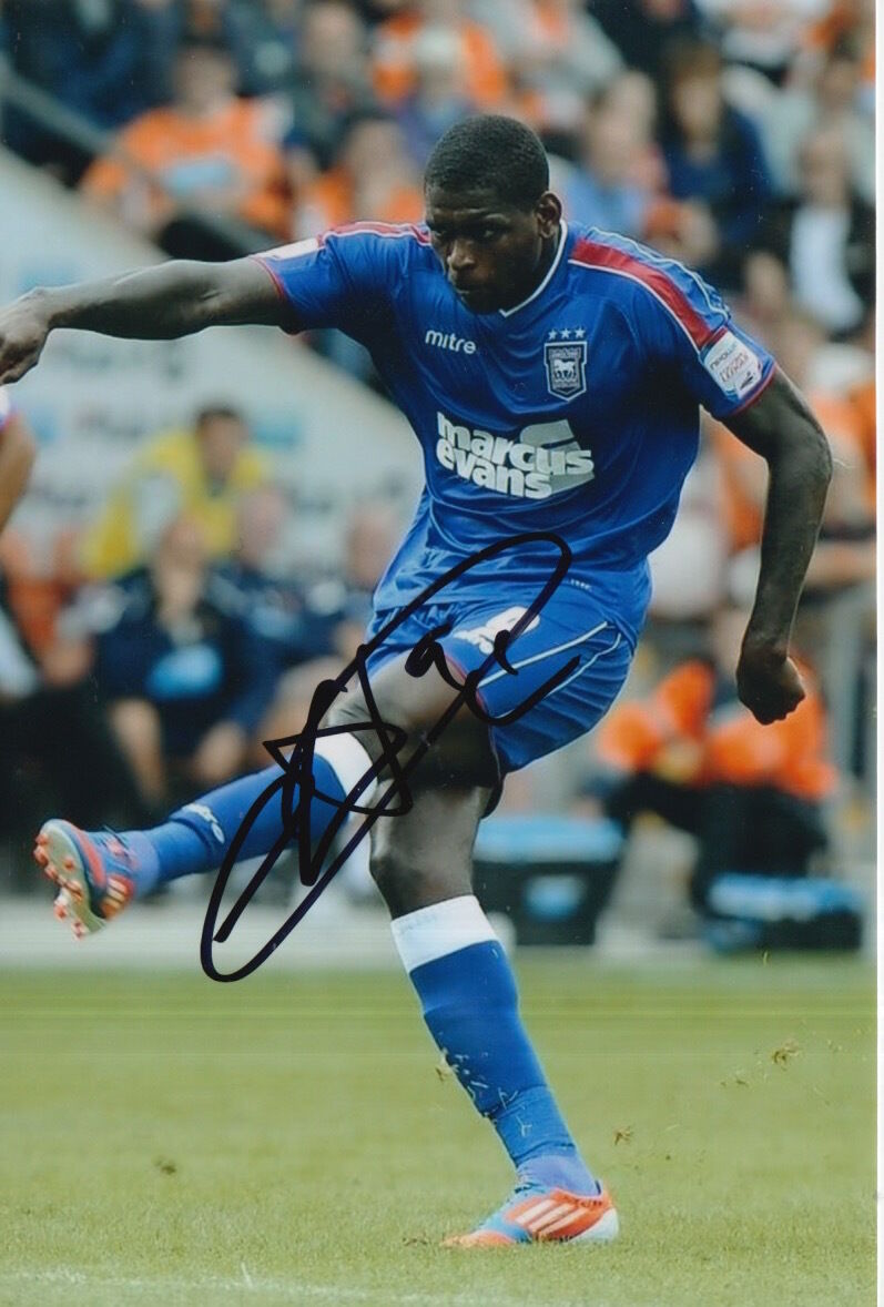 IPSWICH TOWN HAND SIGNED JAY EMMANUEL THOMAS 6X4 Photo Poster painting.