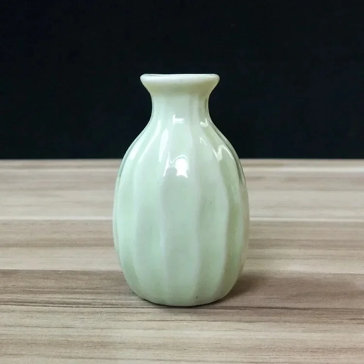 Sdrawing Mini Candy Color Ceramic Vase Desktop Flower Pot Home Aromatherapy Flower Arrangement Vase Hydroponic Home Ornaments Crafts