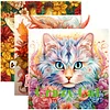 3PCS Crazy Cat Coloring Book Set Mindfulness Art Books for Adults 